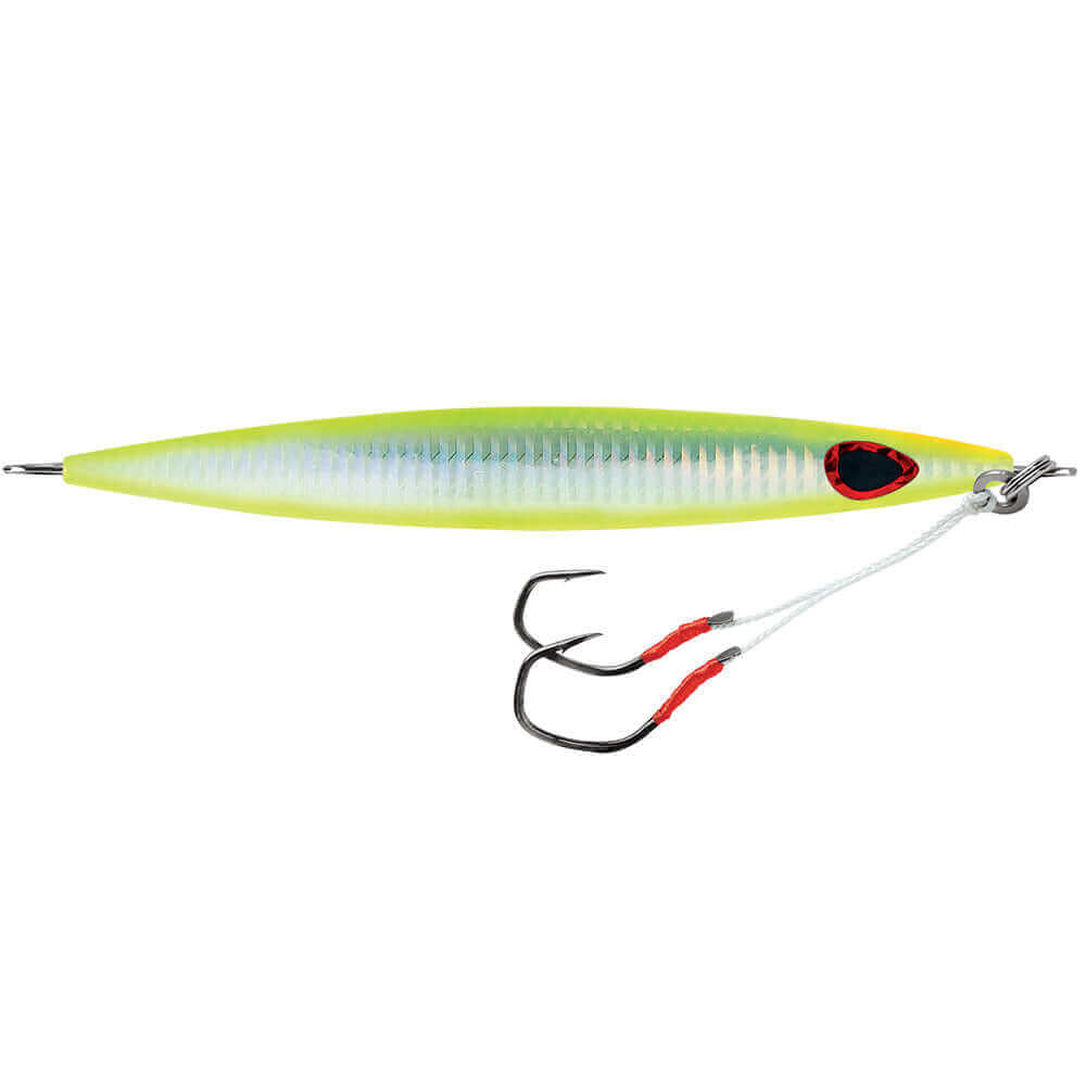 Williamson Kensaki 120 Jig - 5.25" - 4.25oz - UV Chartreuse Glow Zebra [KSJ120UVCGZ] - wetsquad