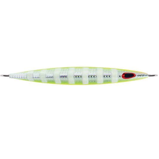 Williamson Kensaki 120 Jig - 5.25" - 4.25oz - UV Chartreuse Glow Zebra [KSJ120UVCGZ] - wetsquad