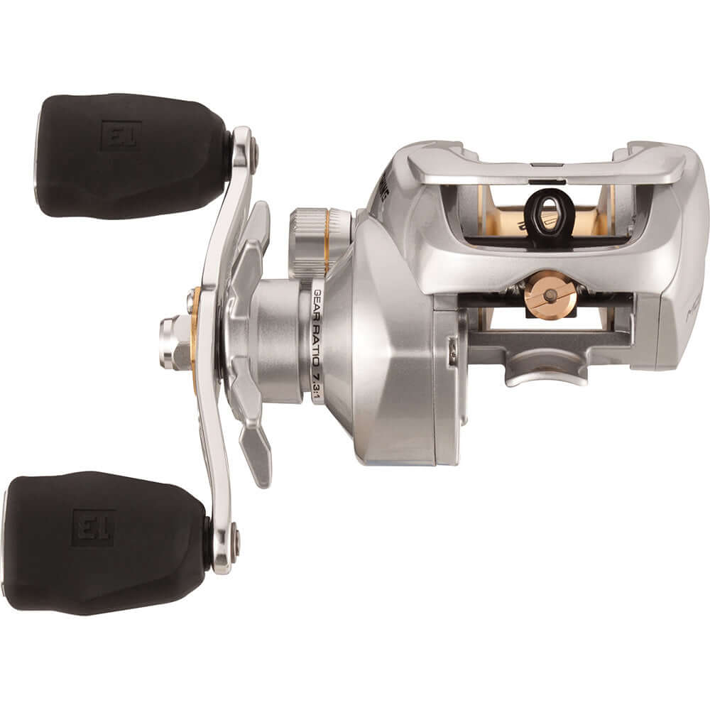 13 Fishing Modus C2 Baitcast Reel 6.6:1 RH with high-spin spool bearings and HD aluminum chassis