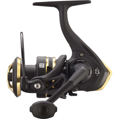 13 Fishing Source R Spinning Reel with fat bail wire and ported aluminum spool for durability.