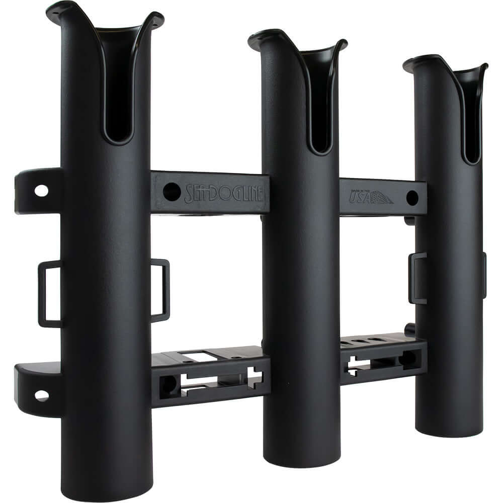 Sea-Dog Triple Threat Three Pole Rod Holder - Black [325033-1] - wetsquad