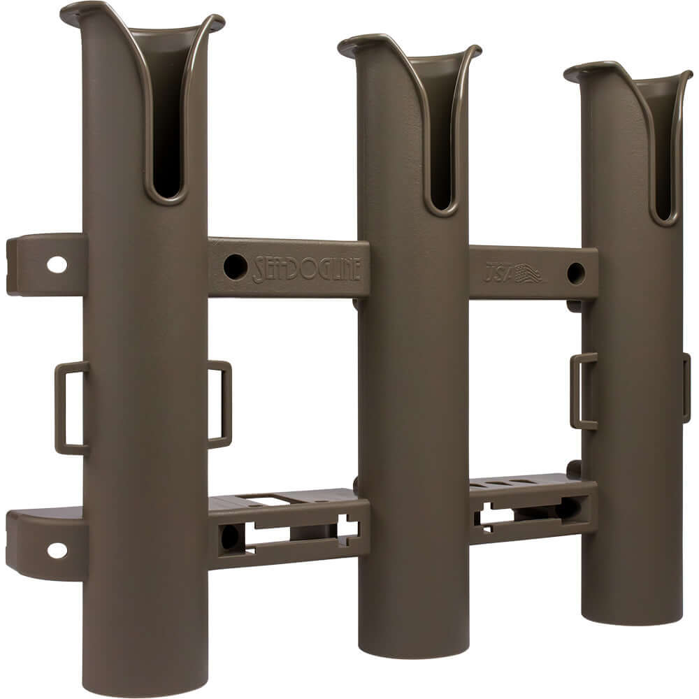 Sea-Dog Triple Threat Three Pole Rod Holder - Flat Dark Earth [325034-1] - wetsquad