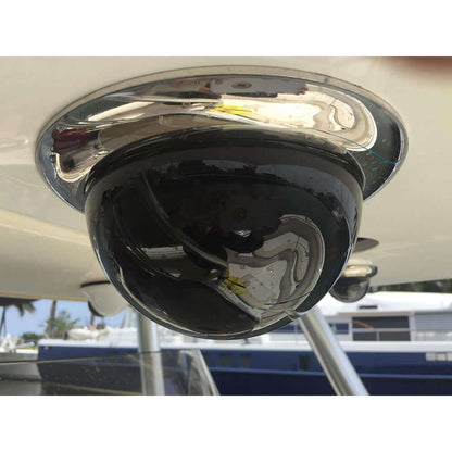 Iris Miniature Marine PTZ Dome Camera - Stainless Bezel - Hi-Def Ethernet IP - 10x Digital Zoom - 4 in 1 Video Format [IRIS4106] - wetsquad