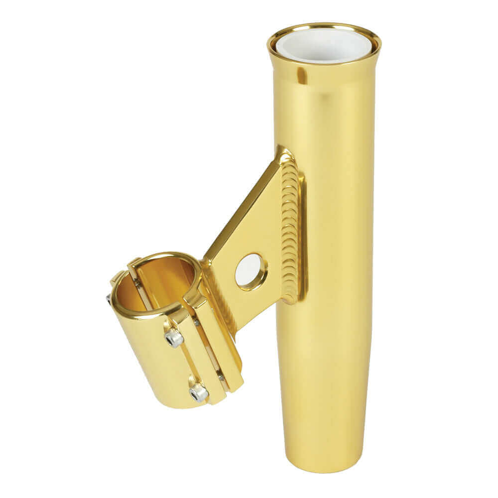 Lee's Clamp-On Rod Holder - Gold Aluminum - Vertical Mount - Fits 1.315" O.D. Pipe [RA5002GL] - wetsquad