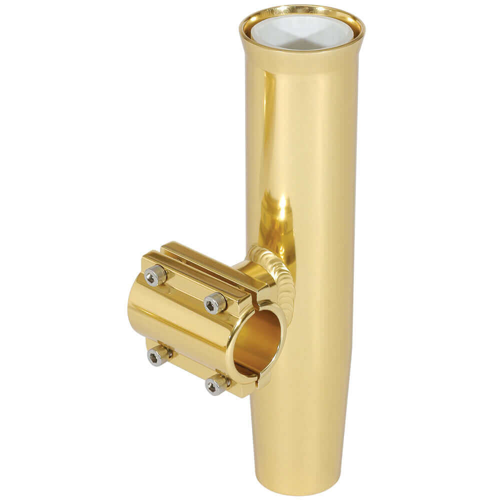 Lee's Clamp-On Rod Holder - Gold Aluminum - Horizontal Mount - Fits 1.050" O.D. Pipe [RA5201GL] - wetsquad