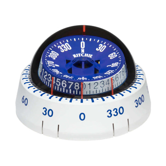 Ritchie XP-98W X-Port Tactician Compass - Surface Mount - White [XP-98W] - wetsquad