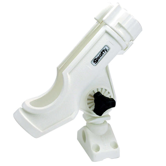 Scotty Powerlock Rod Holder White w/241 Side/Deck Mount [230-WH] - wetsquad