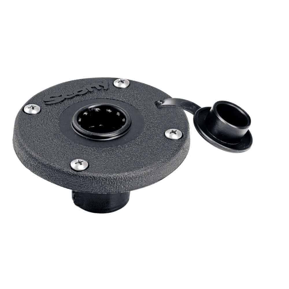 Scotty 344 Round Flush Deck Mount [344-BK] - wetsquad