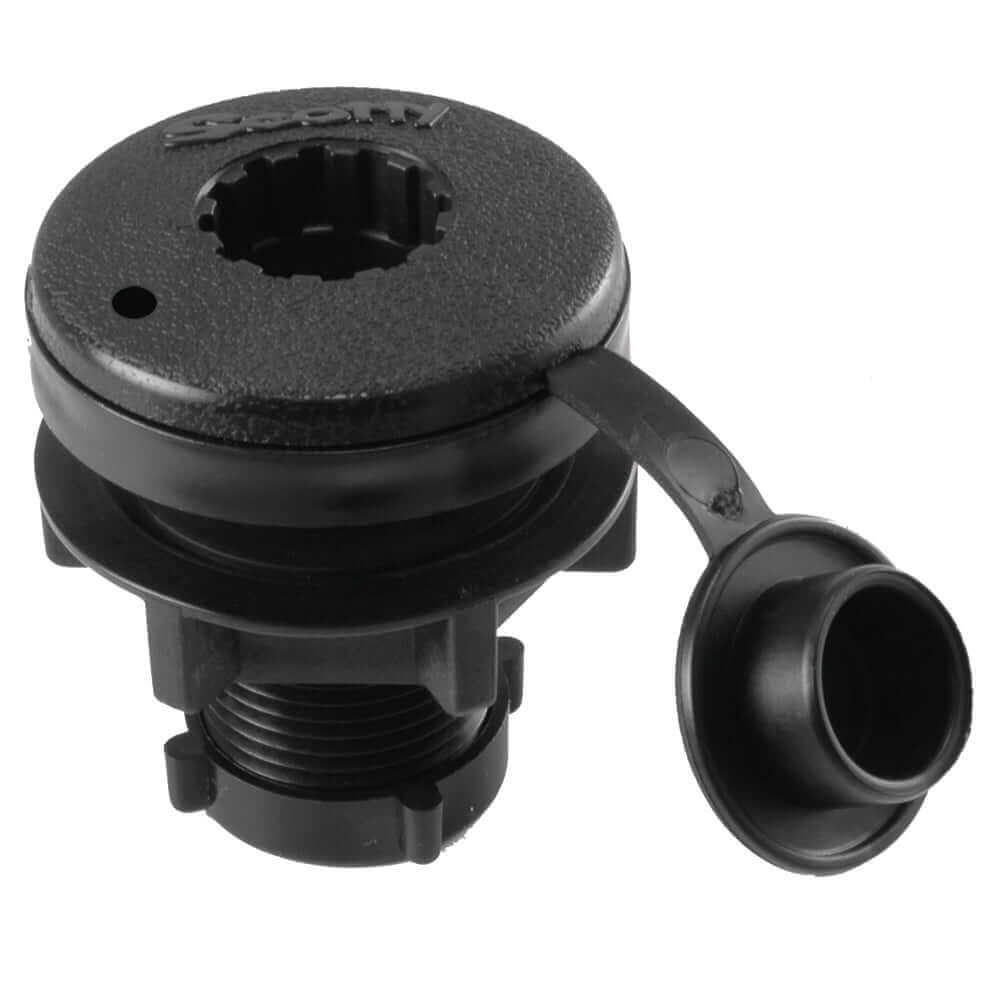 Scotty Compact Threaded Round Deck Mount [444-BK] - wetsquad