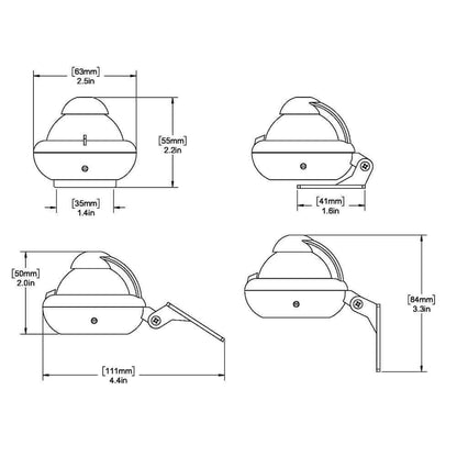 Ritchie X-10W-M RitchieSport Compass - Bracket Mount - White [X-10W-M] - wetsquad