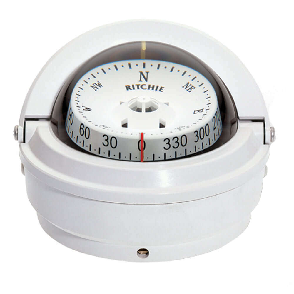 Ritchie S-87W Voyager Compass - Surface Mount - White [S-87W] - wetsquad