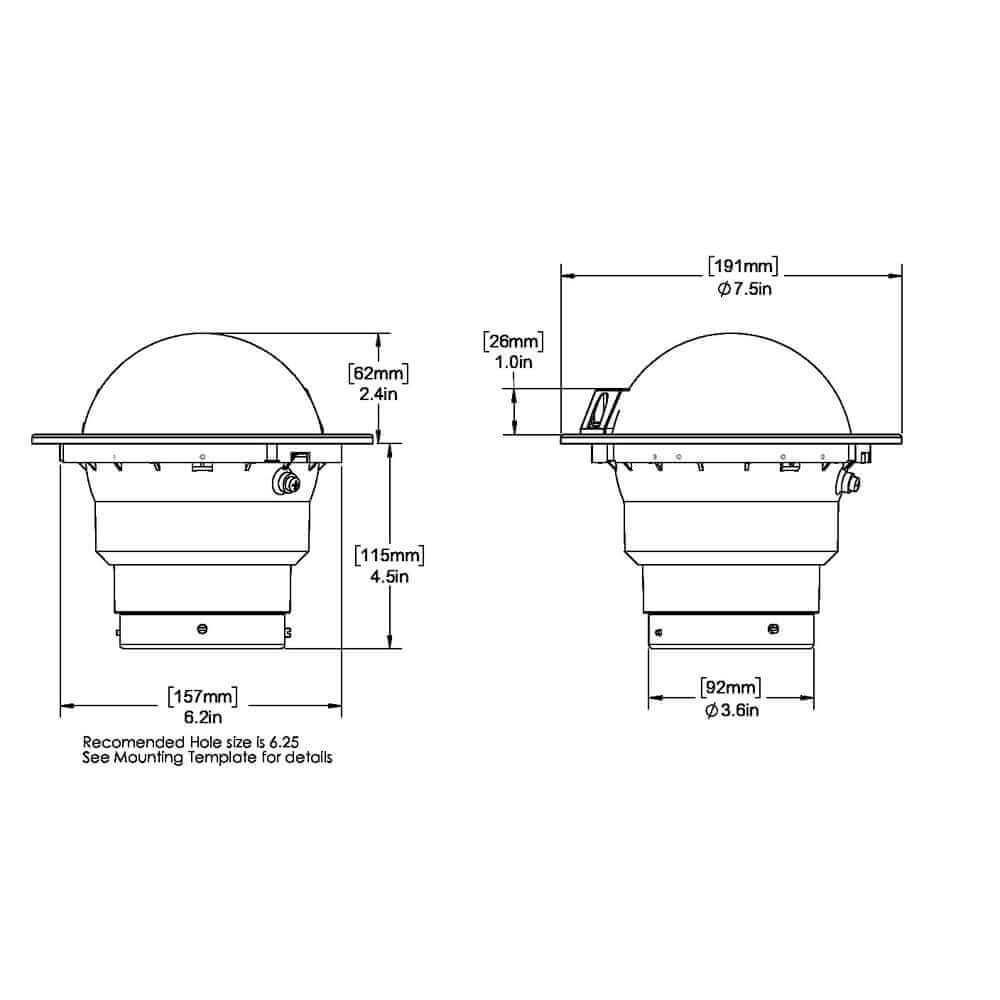 Ritchie FB-500 Globemaster Compass - Flush Mount - Black - 12V - 5 Degree Card [FB-500] - wetsquad