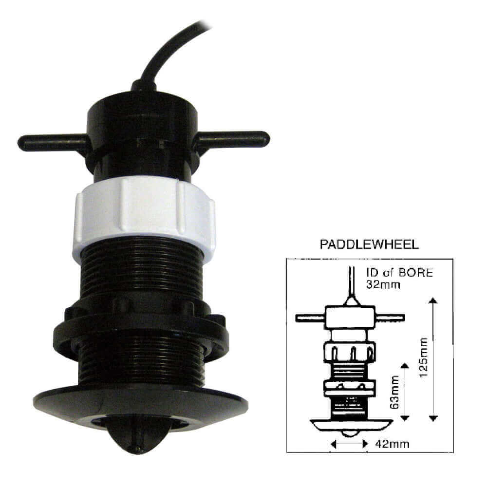 Clipper Speed Log Paddle Wheel Unit Complete with Thru Hull Fitting [CLZ-PWU] - wetsquad