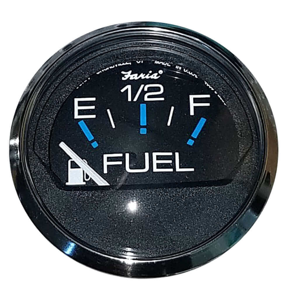 Faria Chesapeake Black 2" Fuel Level Gauge (E-1/2-F) [13701] - wetsquad