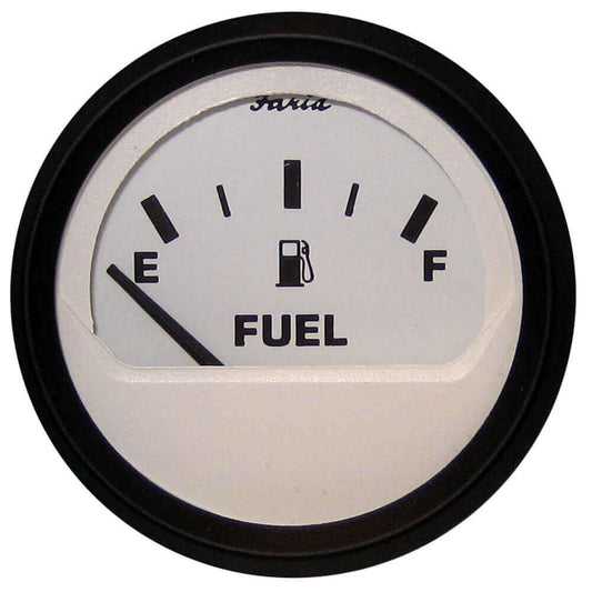 Faria Euro White 2" Fuel Level Gauge (E-1/2-F) [12901] - wetsquad