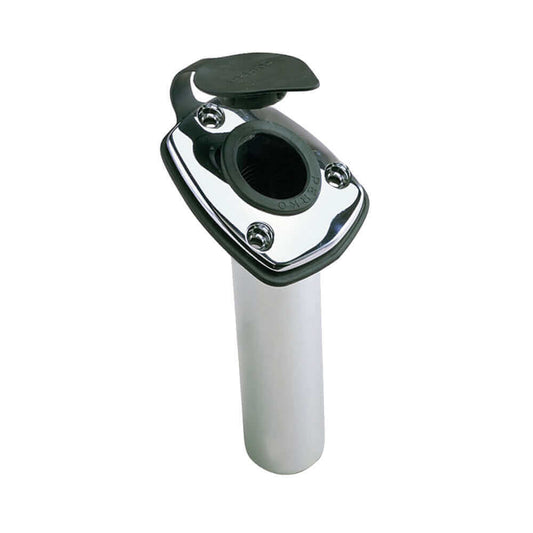 Perko Fishing Rod Holder - 65 Angled Flush Mount - Chrome Plated Zinc [1205DP0CHR] - wetsquad