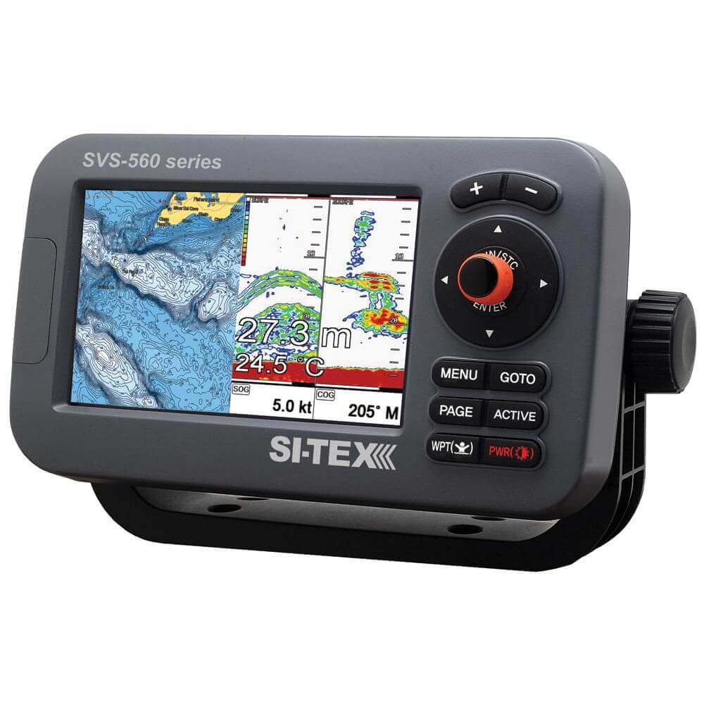 SI-TEX SVS-560CF Chartplotter - 5" Color Screen w/Internal GPS & Navionics+ Flexible Coverage [SVS-560CF] - wetsquad