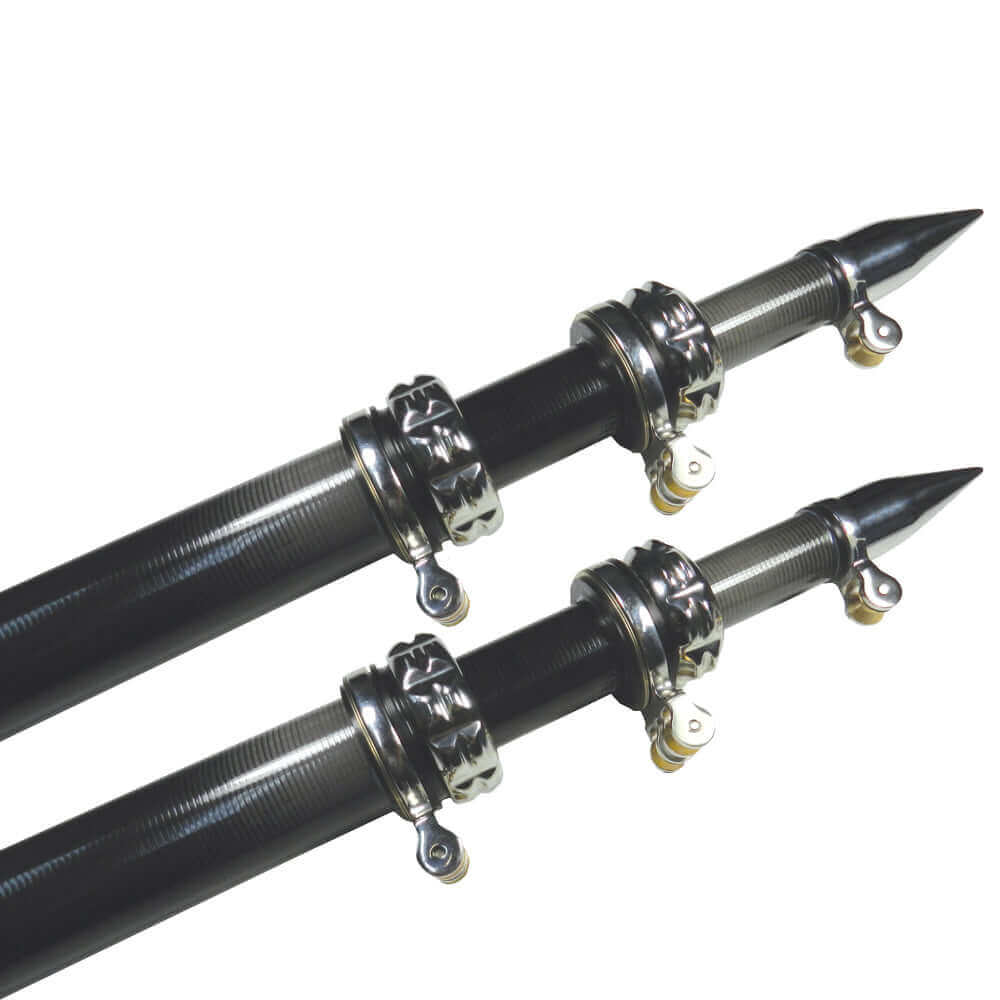 TACO 20' Carbon Fiber Outrigger Poles - Pair - Black [OT-4200CF] - wetsquad
