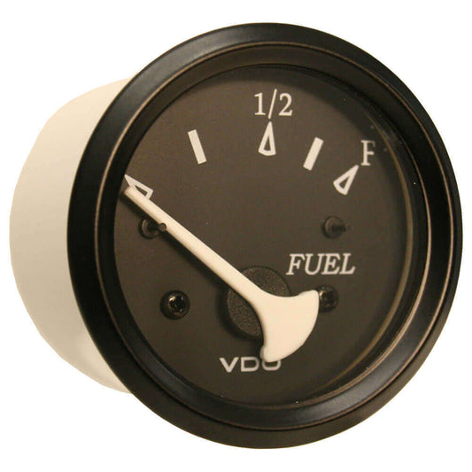 VDO Cockpit Marine 52mm (2-1/16") Fuel Level Gauge - Black Dial/Bezel [301-11802] - wetsquad