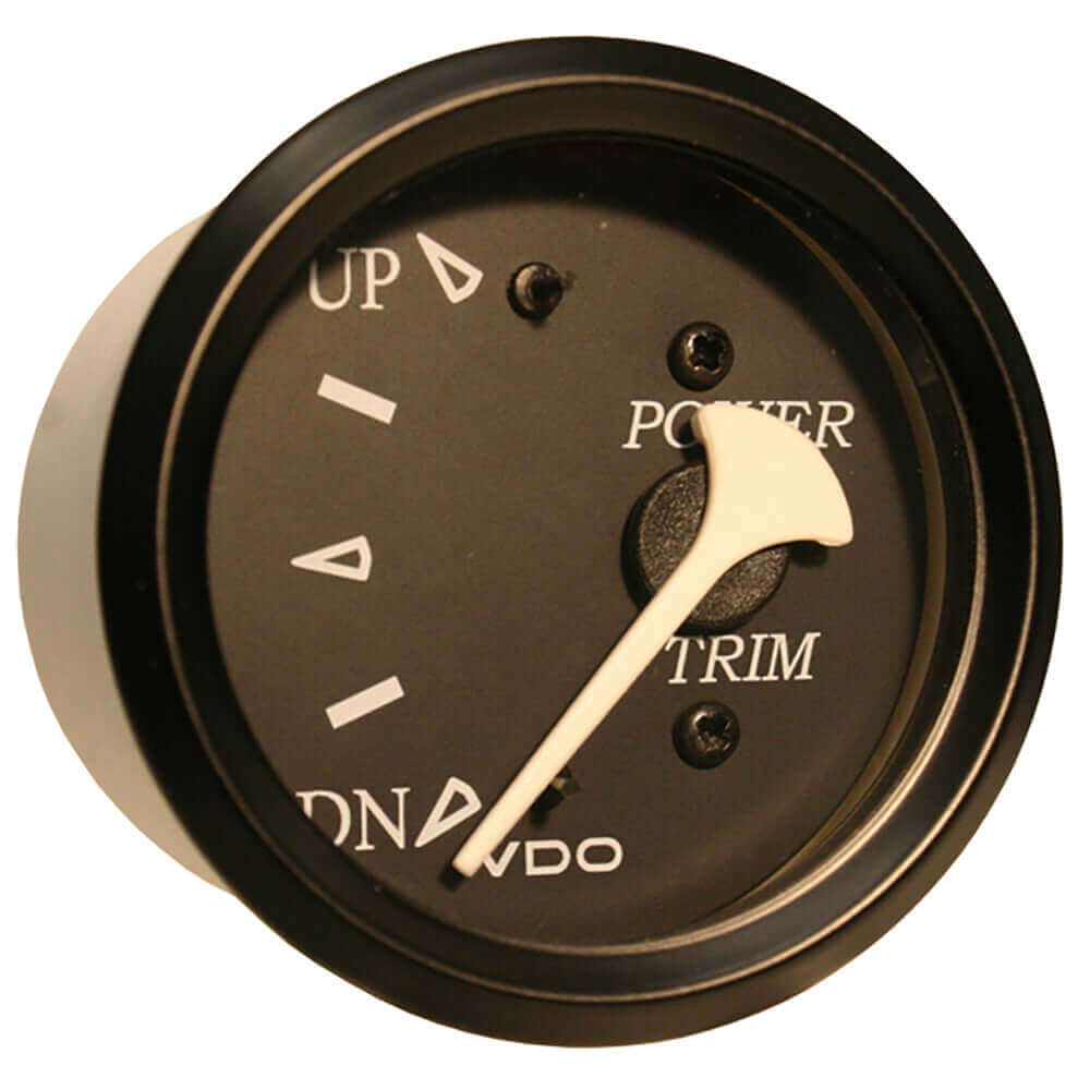 VDO Cockpit Marine Trim Gauge - f/Evinrude and Johnson Engines - Black Dial/Bezel [382-11804] - wetsquad