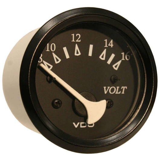 VDO Cockpit Marine 52mm (2-1/16") Voltmeter- Black Dial/Bezel [332-11805] - wetsquad