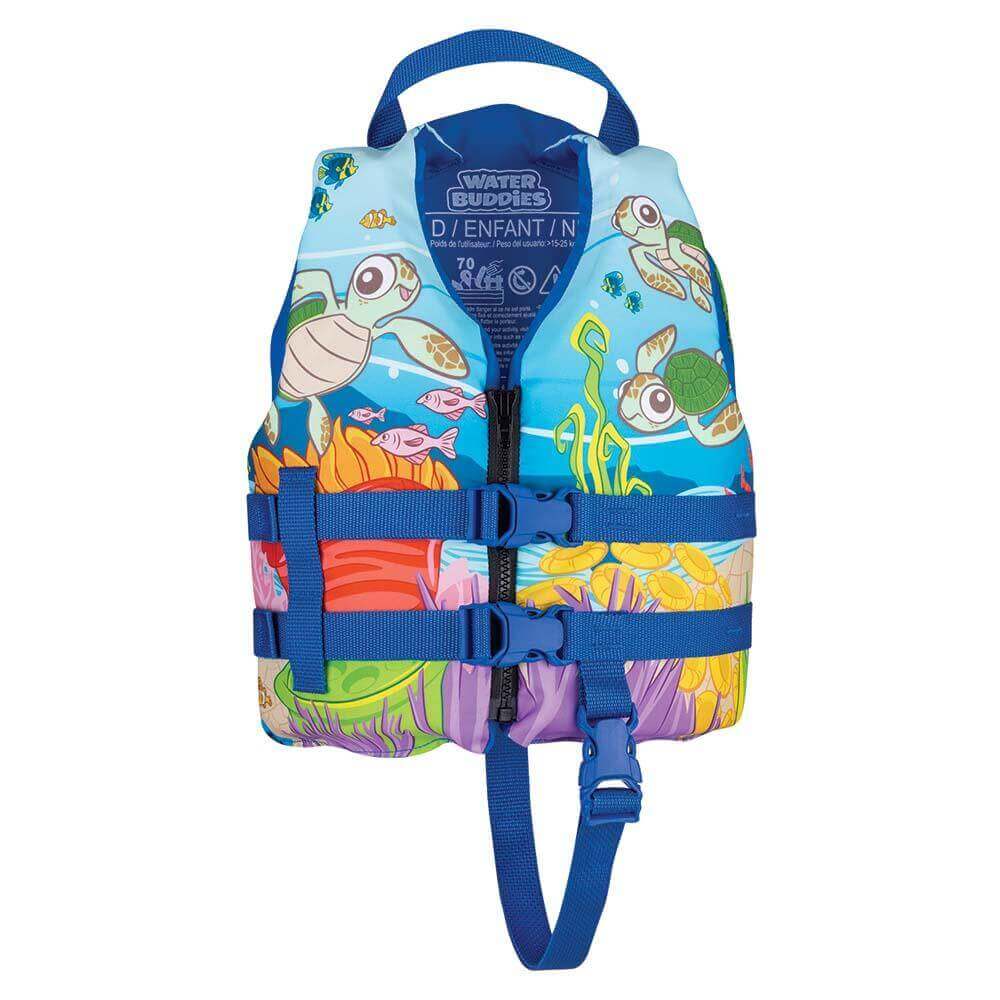 Personal Flotation Devices - Full Throttle Water Buddies Vest - Child 30-50lbs - Turtle [104300-500-001-17]