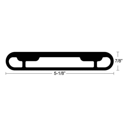 TACO T-Top Extrusion Plate Pre-Drilled for Grand Slams - 20" - Pair [GSE-1939BSA20] - wetsquad