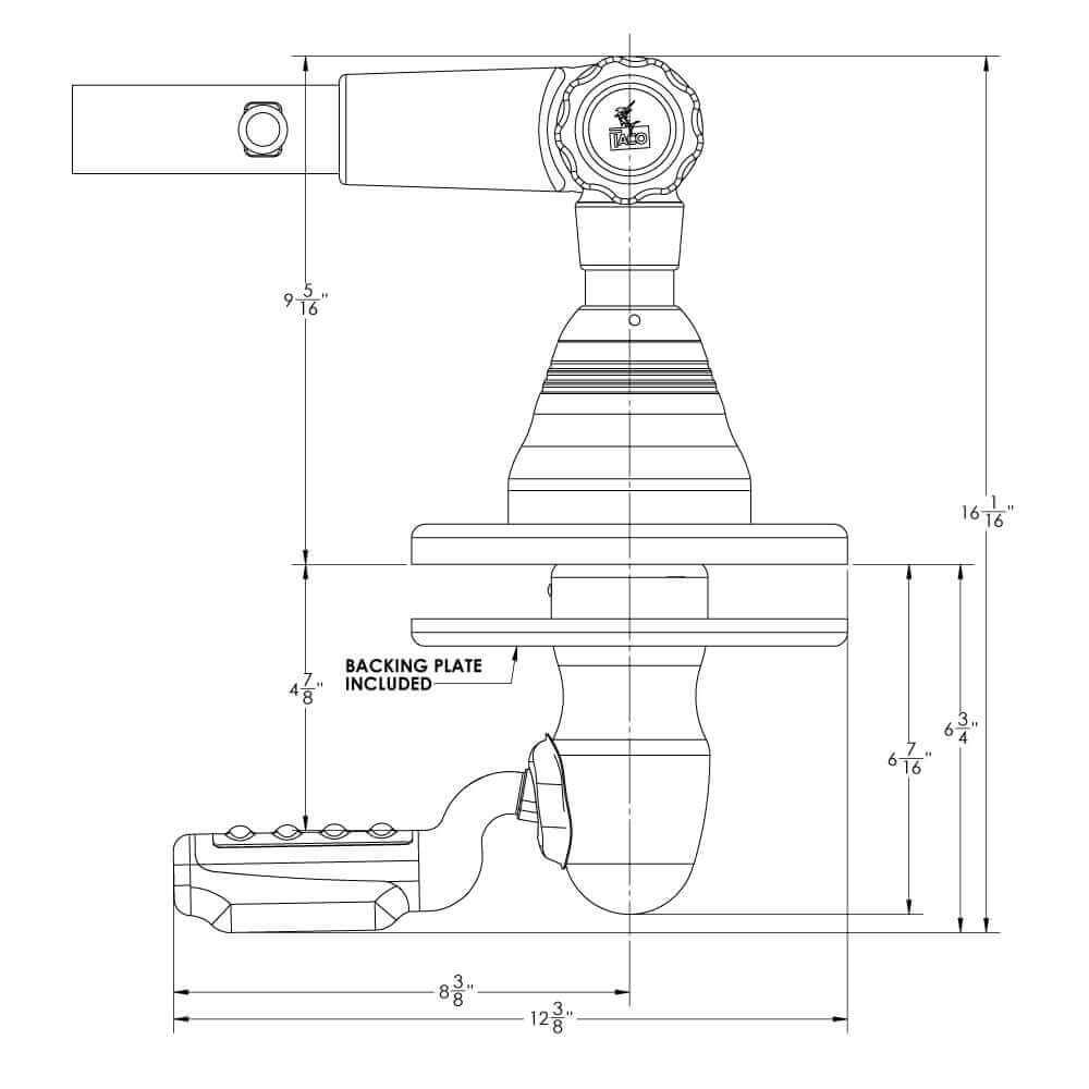 TACO Grand Slam 400 Outrigger Top Mount - Pair [GS-400] - wetsquad