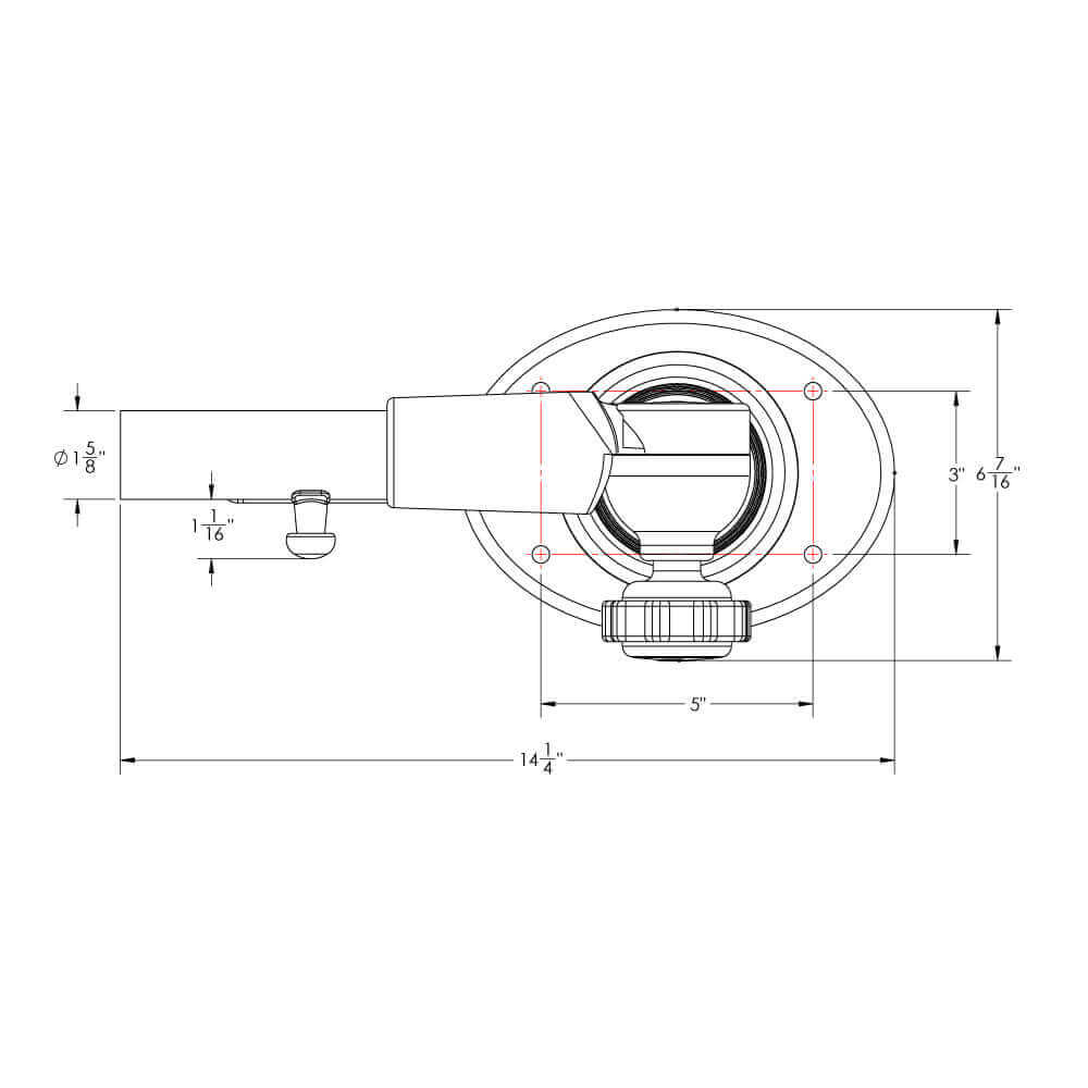 TACO Grand Slam 400 Outrigger Top Mount - Pair [GS-400] - wetsquad