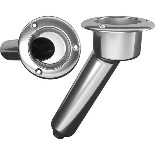 Mate Series Stainless Steel 30 Rod  Cup Holder - Drain - Round Top [C1030D] - wetsquad