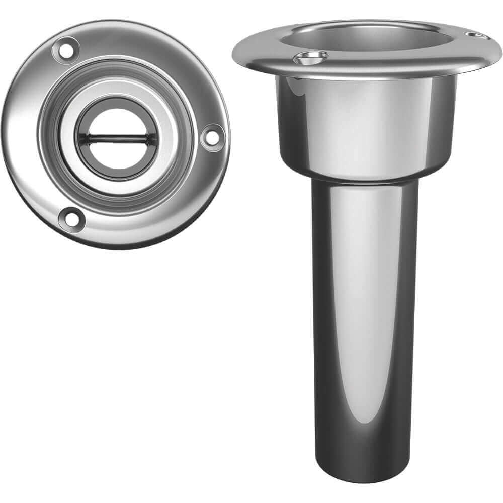 Mate Series Stainless Steel 0 Rod  Cup Holder - Open - Round Top [C1000ND] - wetsquad