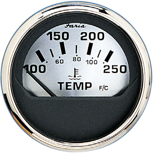 Faria Spun Silver 2" Water Temp Gauge [16004] - wetsquad