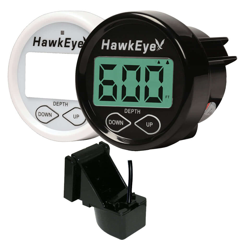 HawkEye DepthTrax In-Dash Digital Depth Gauge - Transom Mount [DT2B-TM] - wetsquad