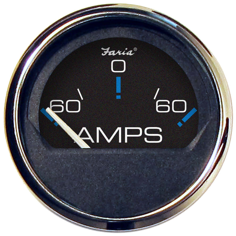 Faria Chesapeake Black 2" Ammeter Gauge (-60 to +60 AMPS) [13736] - wetsquad