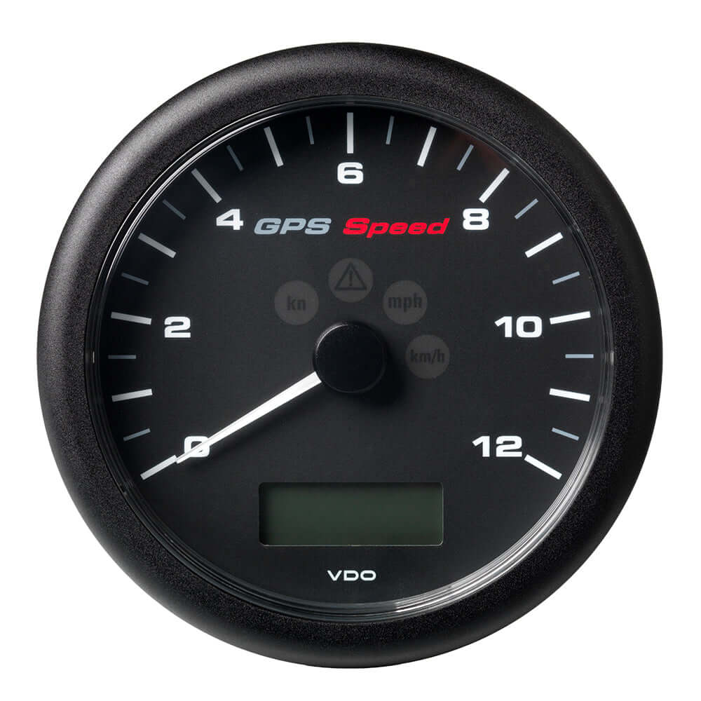 Veratron 4-1/4" (110MM) ViewLine GPS Speedometer 0-12 KNOTS/KMH/MPH - 8 to 16V Black Dial  Bezel [A2C59501987] - wetsquad