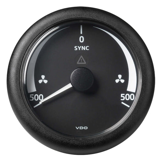 Veratron 3-3/8" (85MM) ViewLine Synchronizer -500/+500 RPM - 8 to 32V - Black Dial  Bezel [A2C59512402] - wetsquad