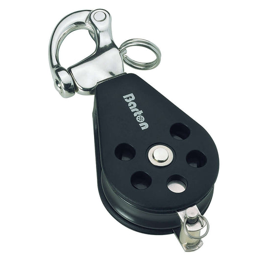 Blocks - Barton Marine Series 3 Single Snap Shackle  Becket Block - 45mm [N03 141]