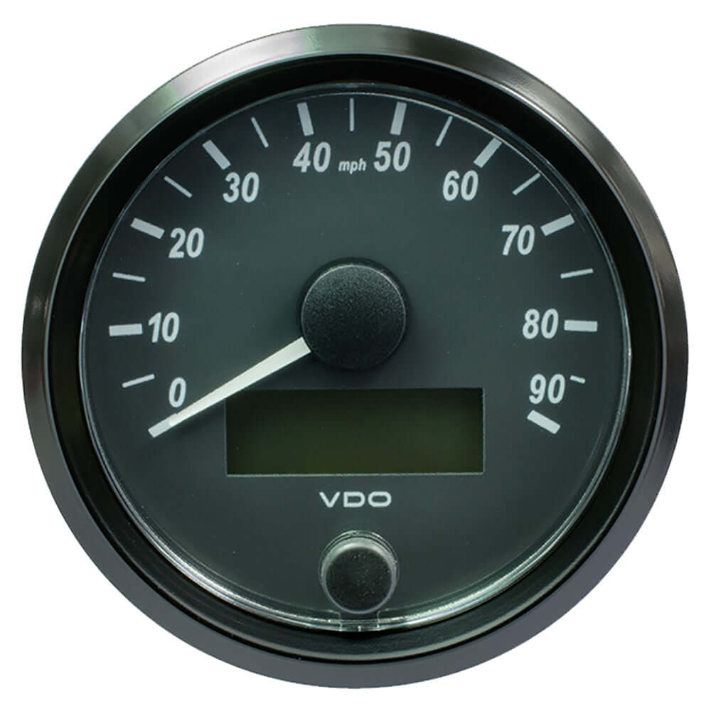 VDO SingleViu 80mm (3-1/8") Speedometer - 90MPH [A2C3832900030] - wetsquad