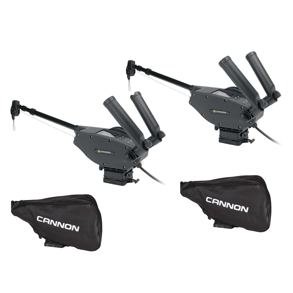 Cannon Optimum 10 BT Electric Downrigger 2-Pack w/Black Covers [1902335X2/COVERS] - wetsquad