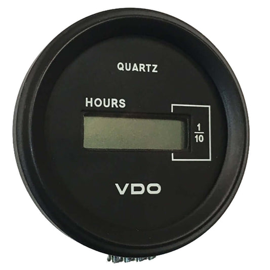 VDO Cockpit Marine 52mm (2-1/16") LCD Hourmeter - Black Dial/Chrome Bezel [331-546] - wetsquad