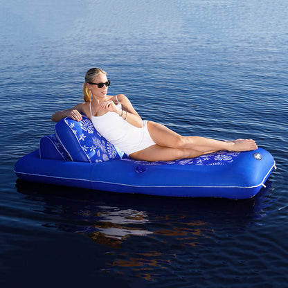 Floats - Aqua Leisure Supreme Convertible Lounge Ripstop Hawaiin Wave [APL16997P2]