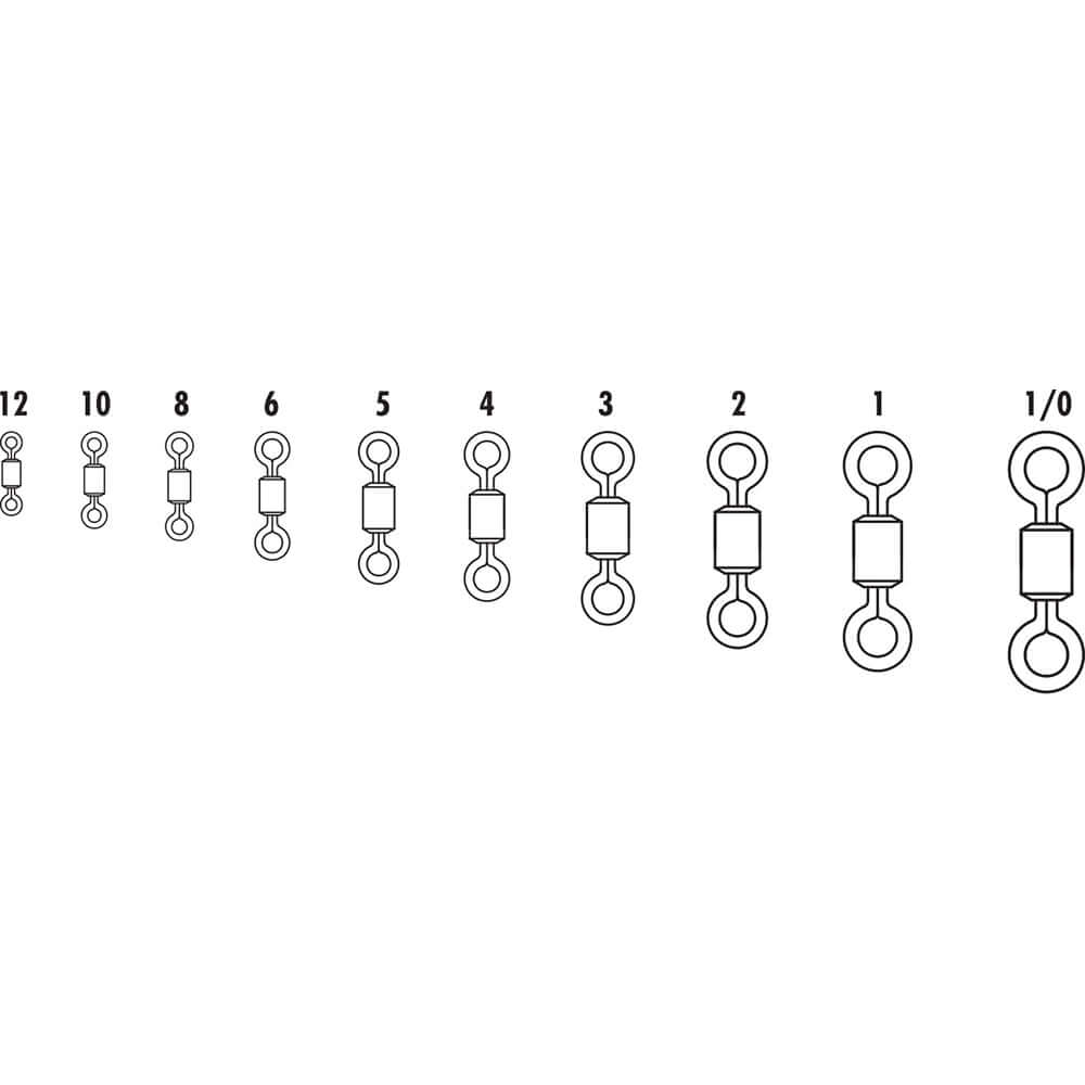 VMC SSRS Stainless Steel Rolling Swivel #10VP - 50lb Test *50-Pack [SSRS#10VP] - wetsquad