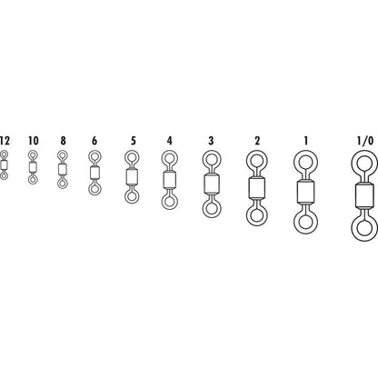 VMC SSRS Stainless Steel Rolling Swivel #10VP - 50lb Test *50-Pack [SSRS#10VP] - wetsquad