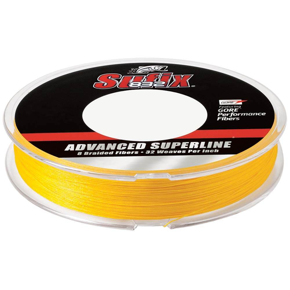 Sufix 832 Advanced Superline Braid - 10lb - Hi-Vis Yellow - 300 yds [660-110Y] - wetsquad