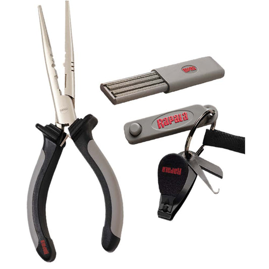 Rapala Combo Pack - Pliers, Clipper, Punch  Sharpener [RTC-6PCHS] - wetsquad