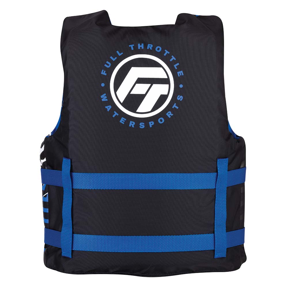 Life Vests - Full Throttle Youth Nylon Life Jacket - Blue/Black [112200-500-002-22]