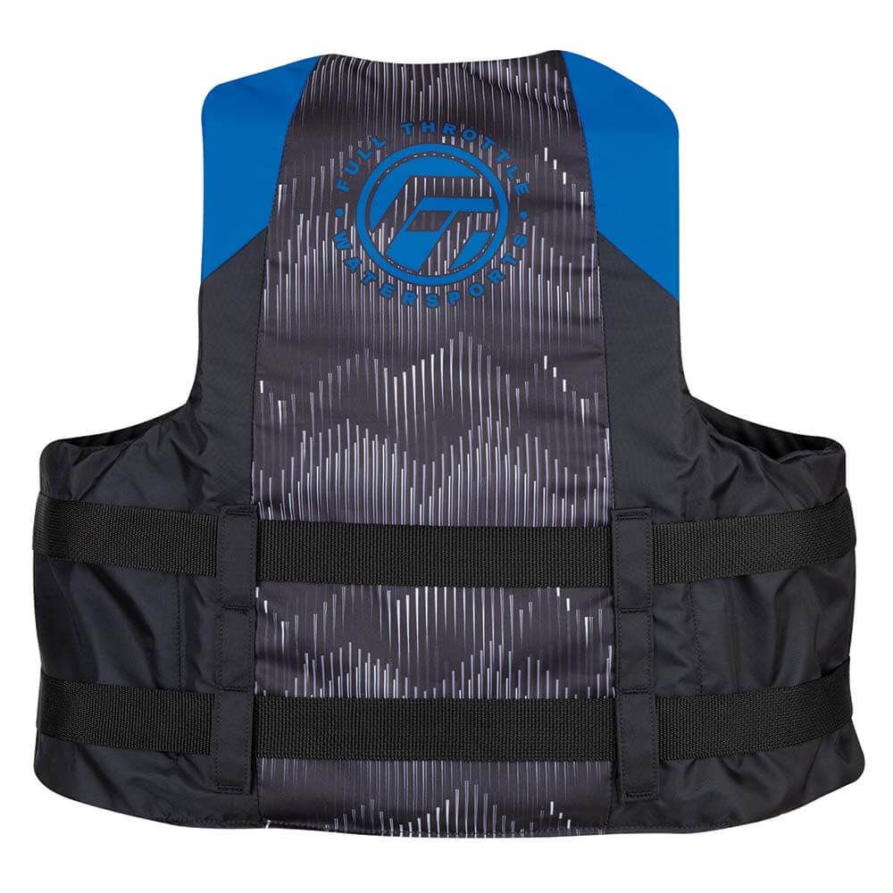 Life Vests - Full Throttle Adult Nylon Life Jacket - L/XL - Blue/Black [112200-500-050-22]