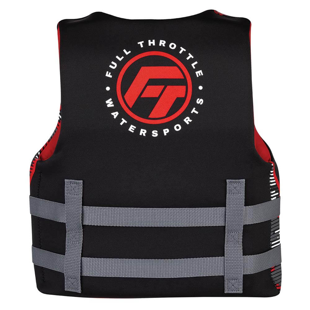 Life Vests - Full Throttle Youth Rapid-Dry Life Jacket - Red/Black [142100-100-002-22]