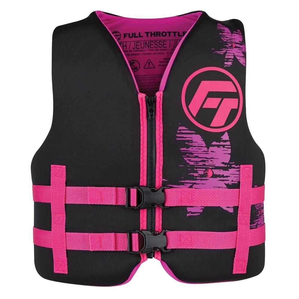 Life Vests - Full Throttle Youth Rapid-Dry Life Jacket - Pink/Black [142100-105-002-22]