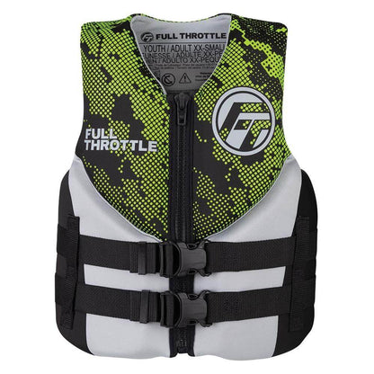 Life Vests - Full Throttle Junior Hinged Neoprene Life Jacket - Green [142400-400-009-22]